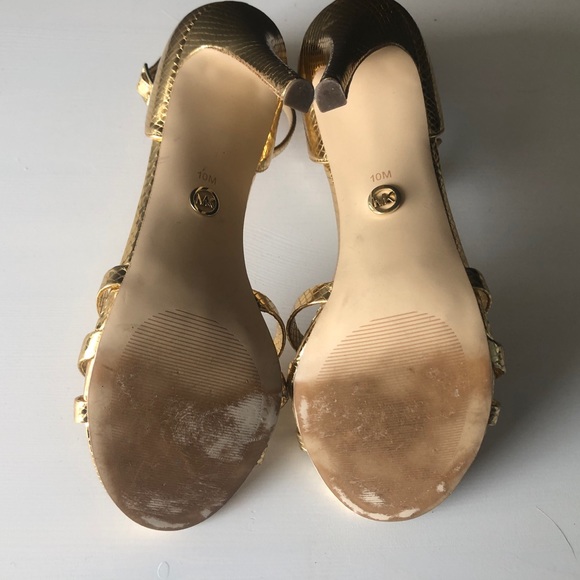 Michael Kors Gold Height Heels US 10 - Picture 8 of 12